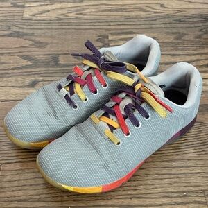 NOBULL Grey Athletic Shoes with Multicolor Laces
